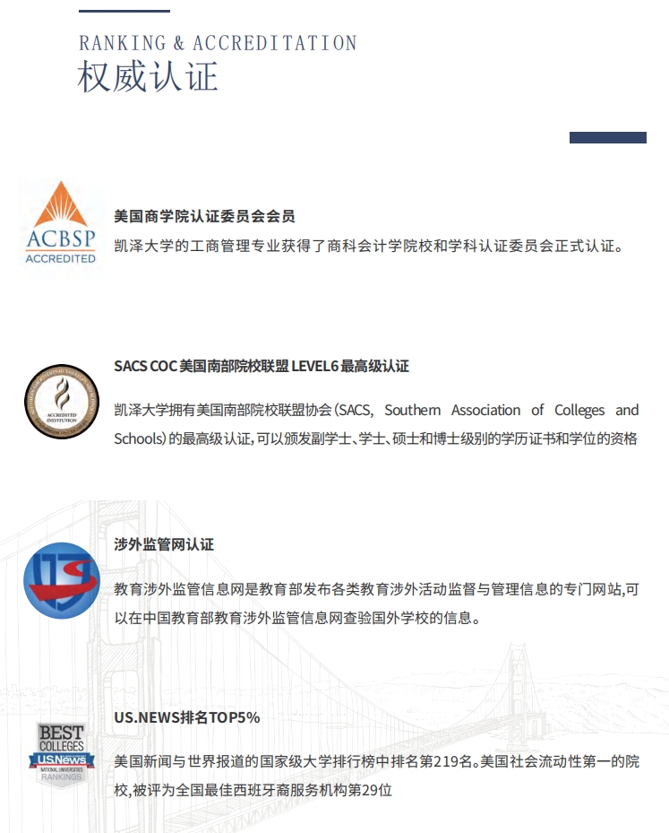 美國凱澤大學(xué)教育學(xué)碩士（線上）