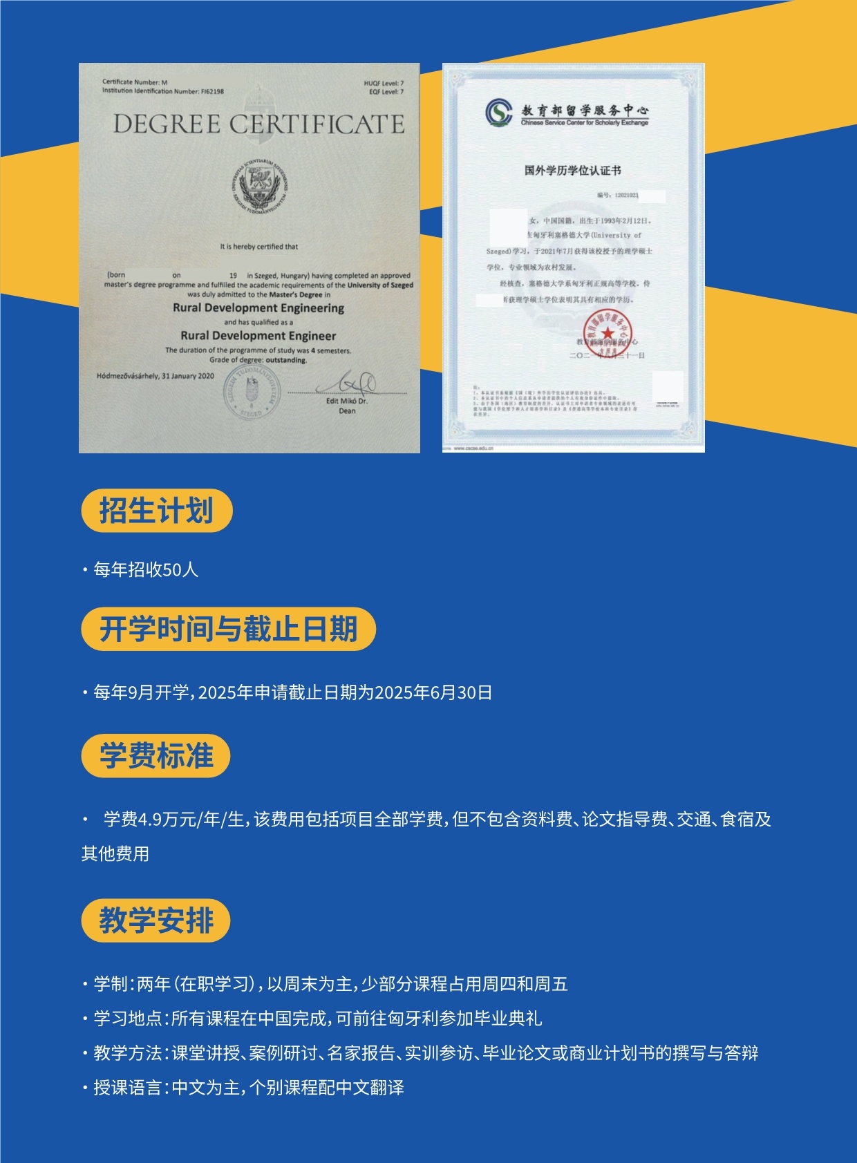 沈陽(yáng)農(nóng)業(yè)大學(xué)與匈牙利賽格德大學(xué) 農(nóng)村發(fā)展碩士